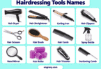 60 Hairdressing Tools Names with Pictures and Uses