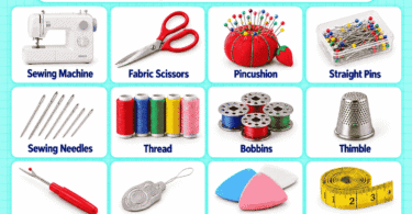 65 Sewing Tools List with Names, Pictures, and Uses