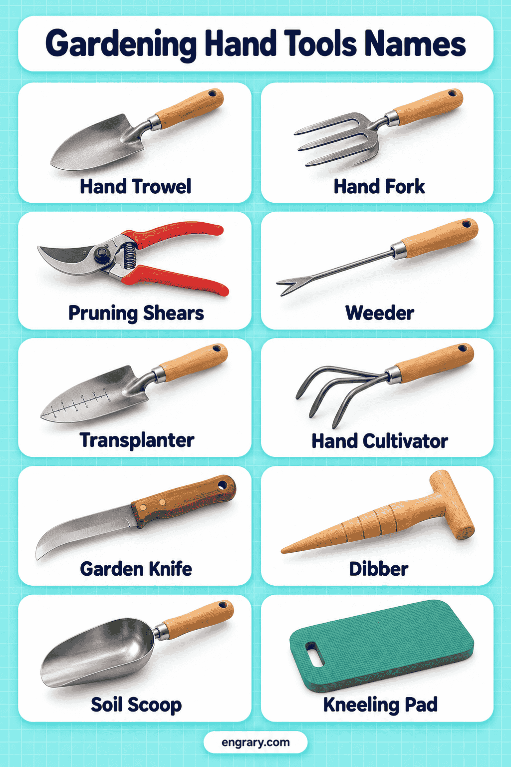 Common Gardening Hand Tools and Their Uses