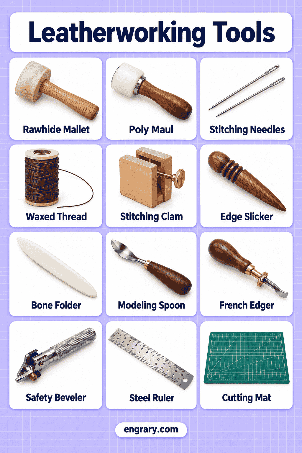 Common Leatherworking Tools Names and Uses