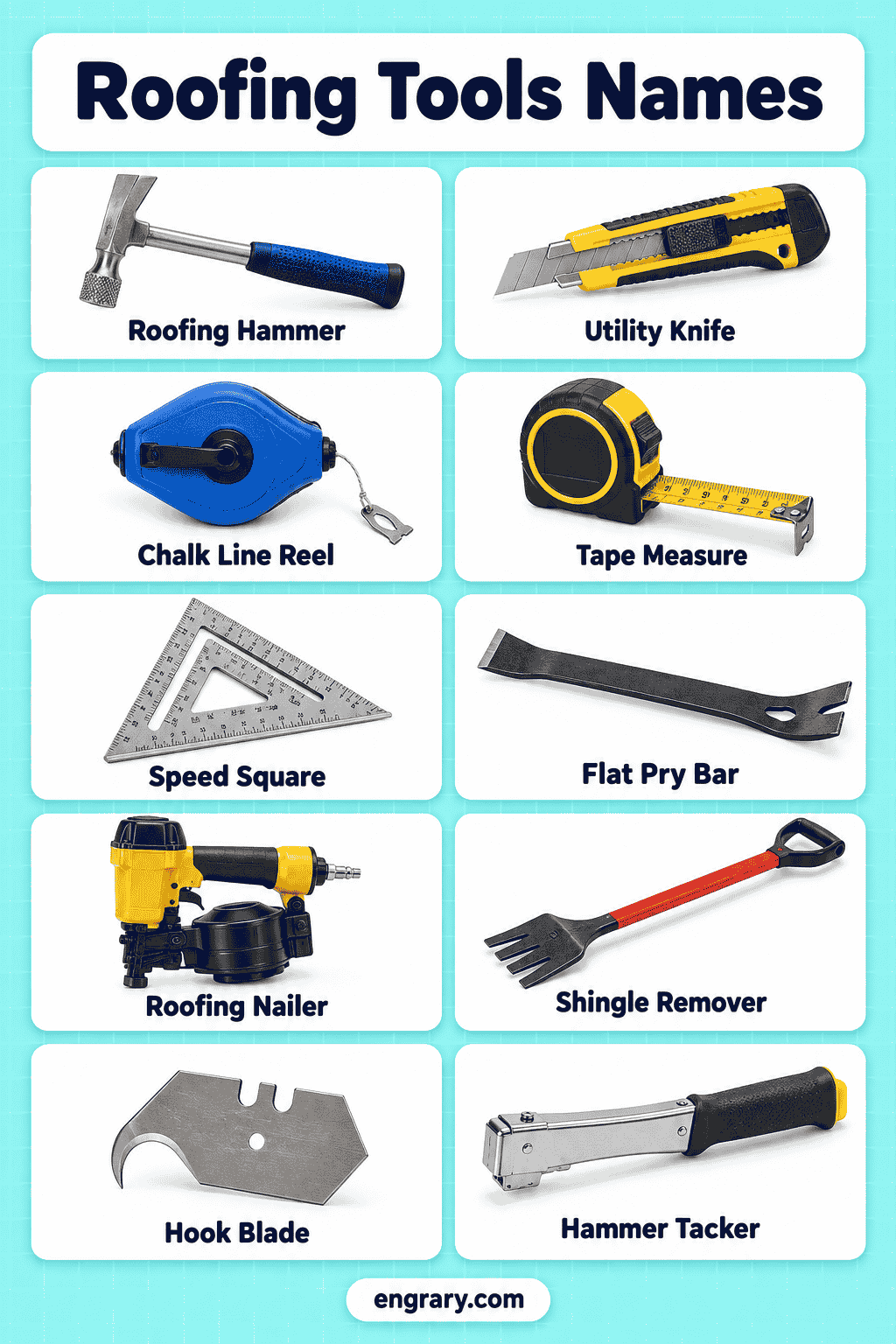 Common Roofing Tools Names with Pictures