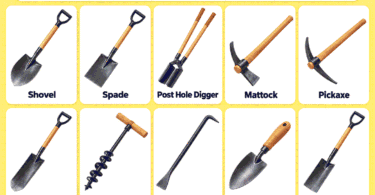 Digging Tools List: 45 Names with Pictures