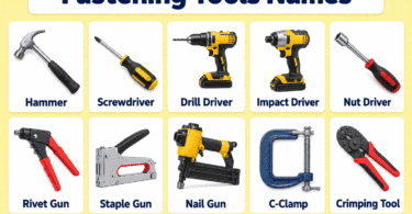 Fastening Tools Names: 42 Tools with Pictures