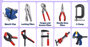 Holding and Gripping Tools: 42 Names with Pictures