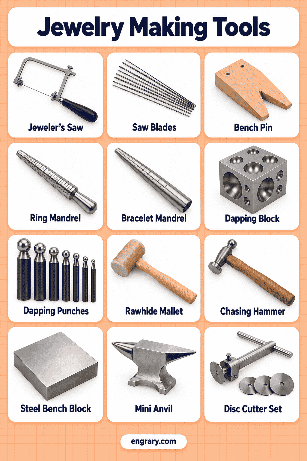 Jewelry Tools Names with Pictures for Beginners