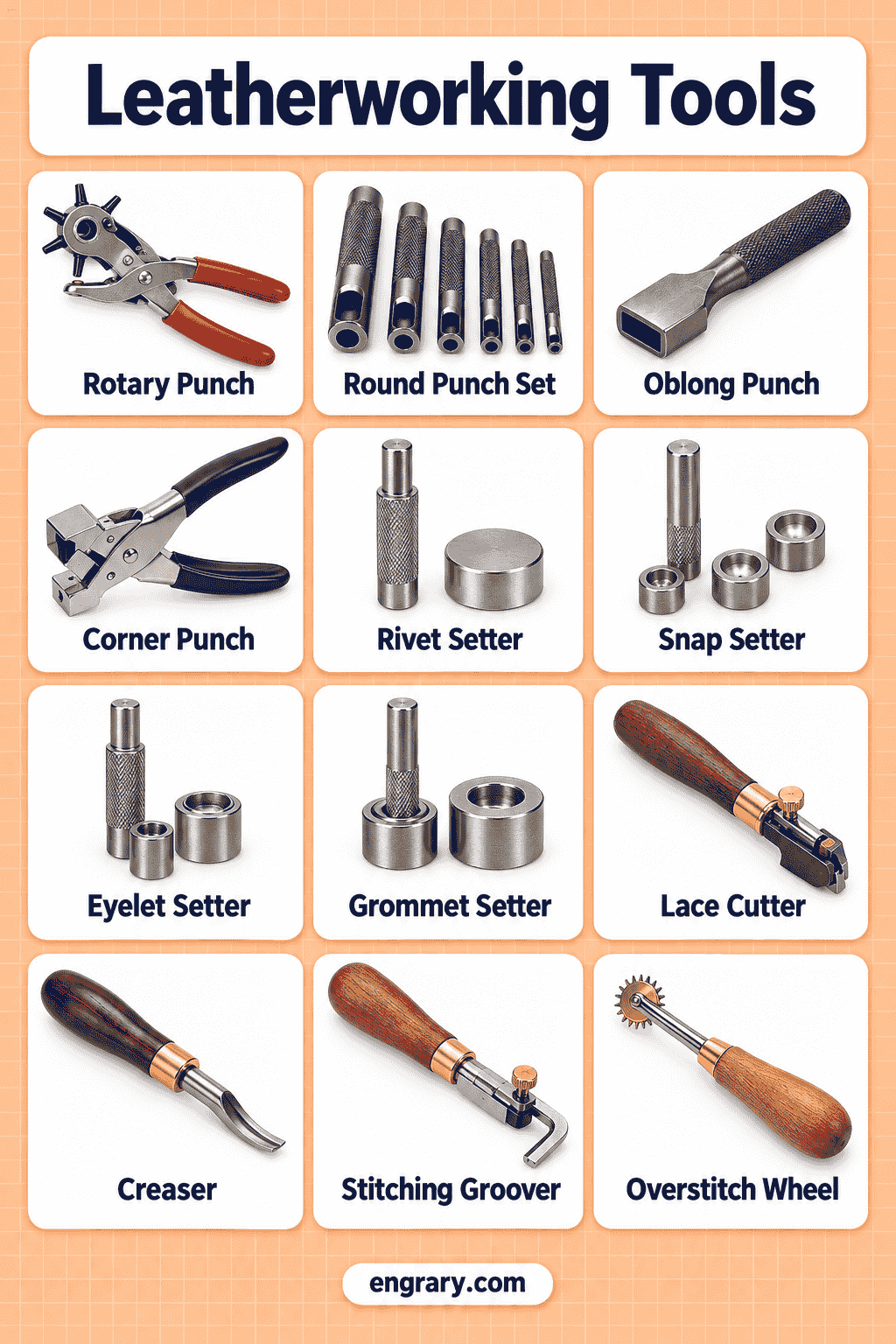 Leather Craft Tools Names with Pictures