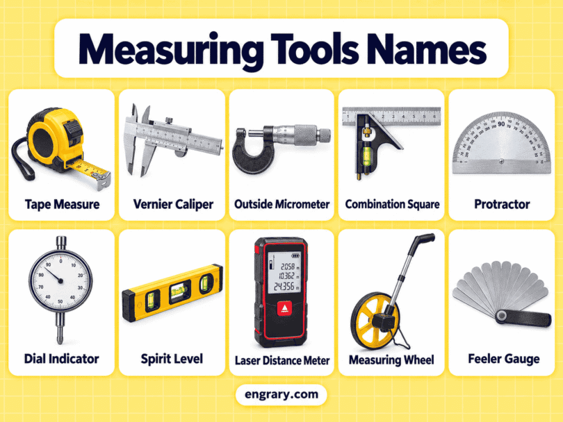 Measuring Tools Names: 55 Tools with Pictures and Uses