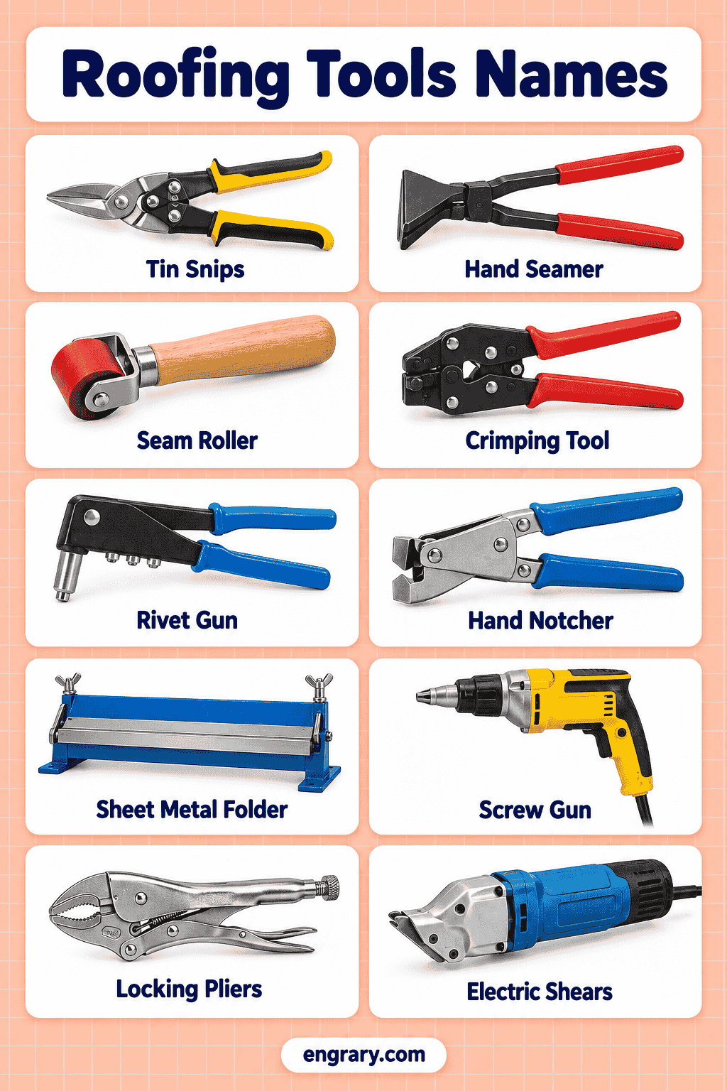 Roofing Hand Tools Names with Pictures
