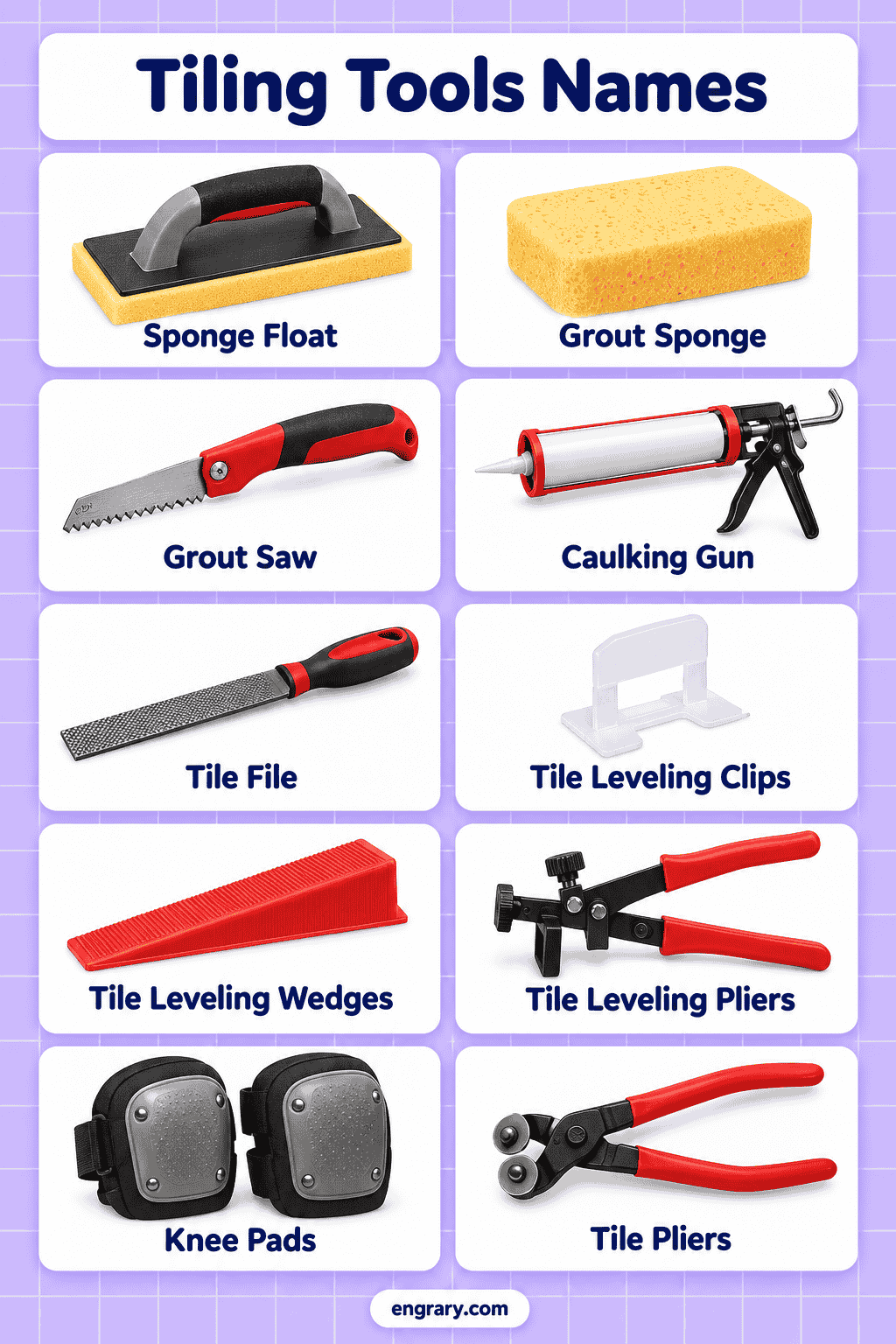 Tiling Tools and Equipment Names