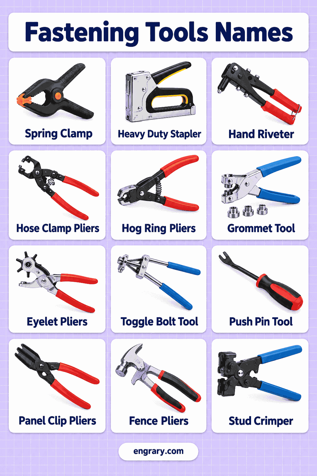 Types of Fastening Tools with Pictures