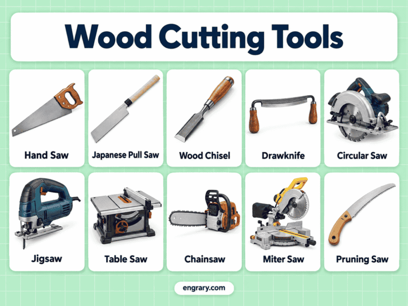 Wood Cutting Tools Names: 40 Tools with Pictures
