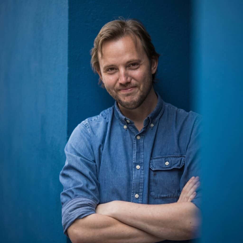 Portræt af komiker Neils Nørkjær