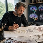 dessinateur scientifique raconte formation cerveau de enfant