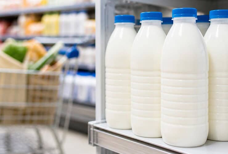 rappel de bouteilles de lait de la marque candia