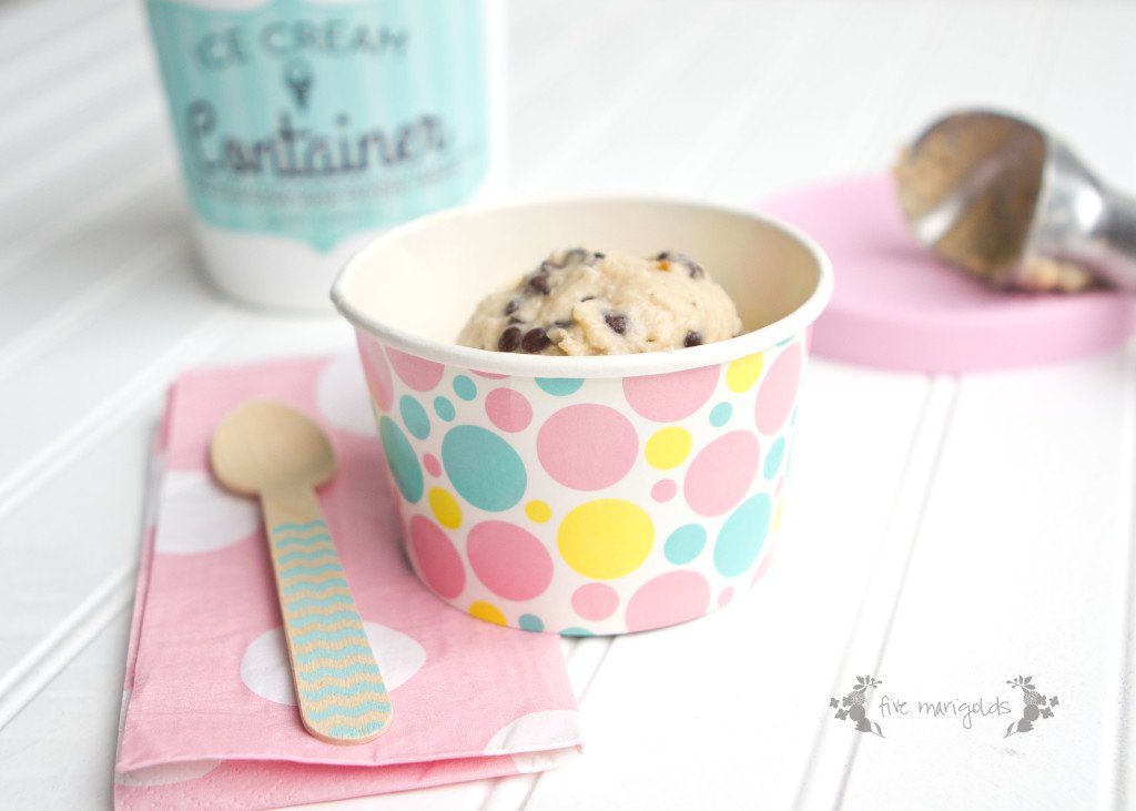 Cookie Dough Frozen Yogurt Recipe | Five Marigolds