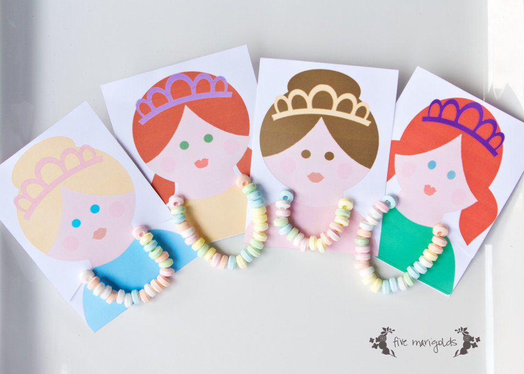 Princess Candy Necklace Party Favors | Five Marigolds