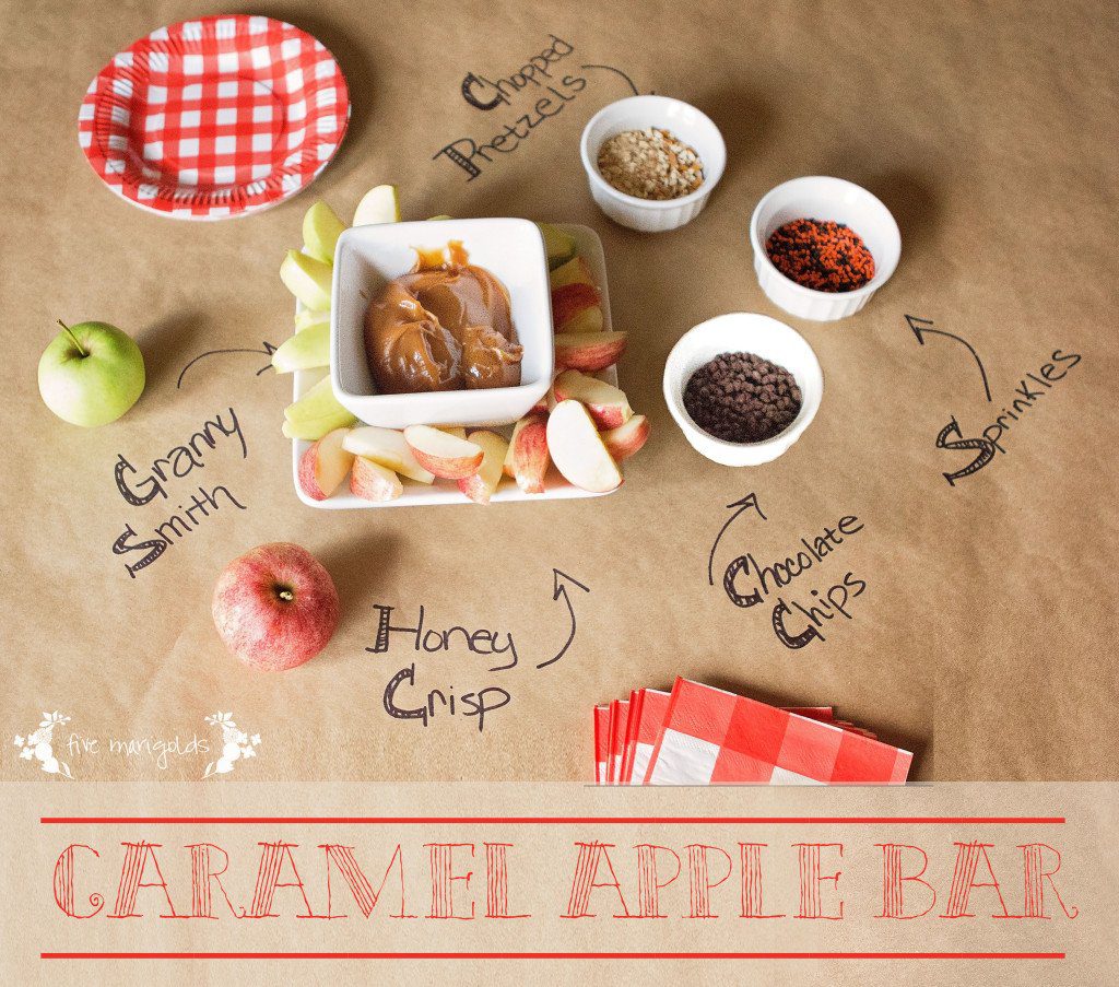 Halloween Treat Round-up: Caramel Apple Bar | Five Marigolds