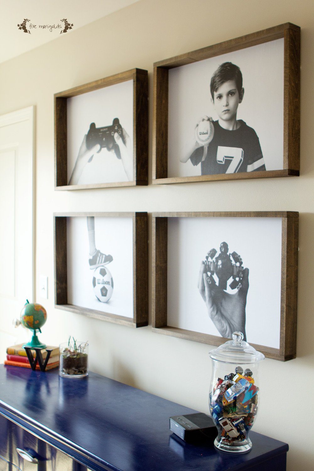 DIY Engineer Prints for Big Boy Room | FIve Marigolds