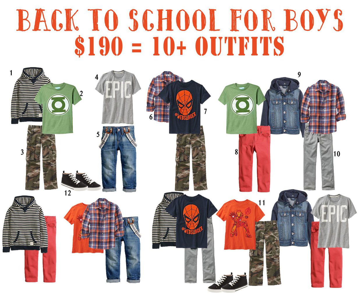 Back to School Wardrobe for Boys On a Budget | Five Marigolds #BTS