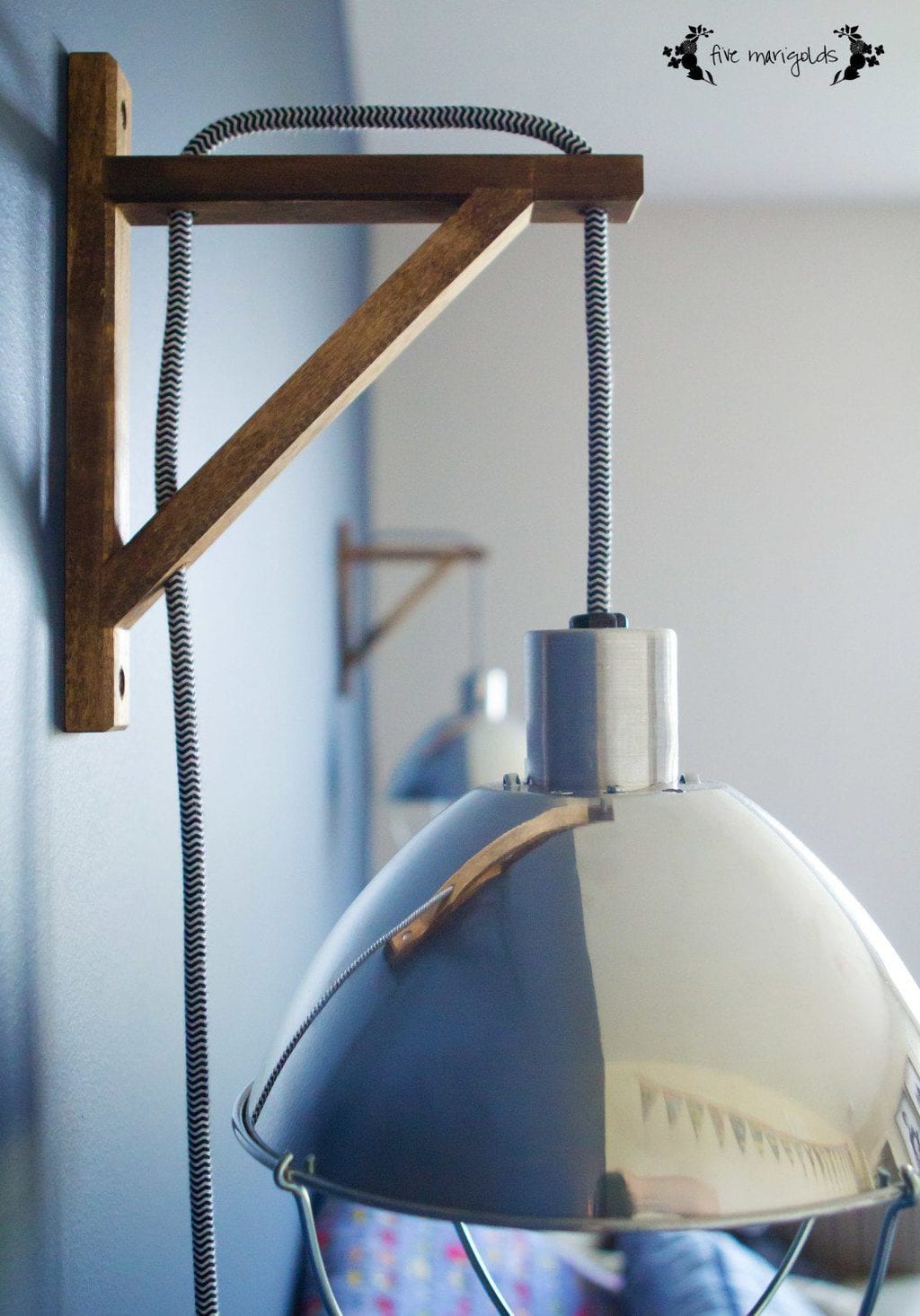 Industrial Light for Boy's Bedroo | Five Marigolds