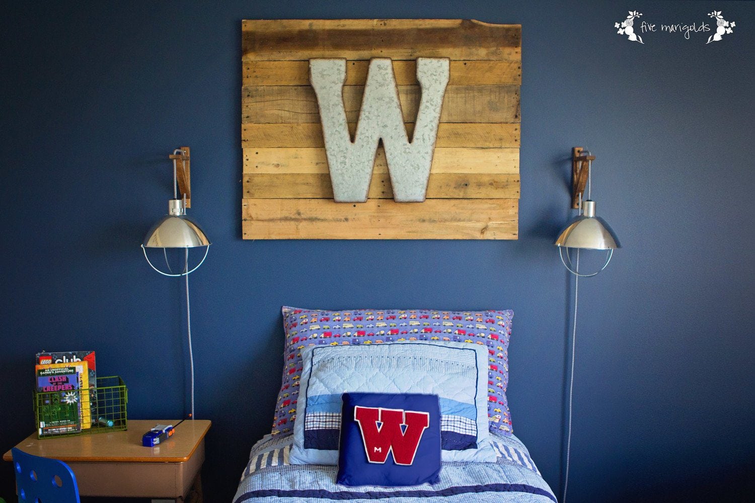 Industrial Boy's Bedroom Design. | Five Marigolds