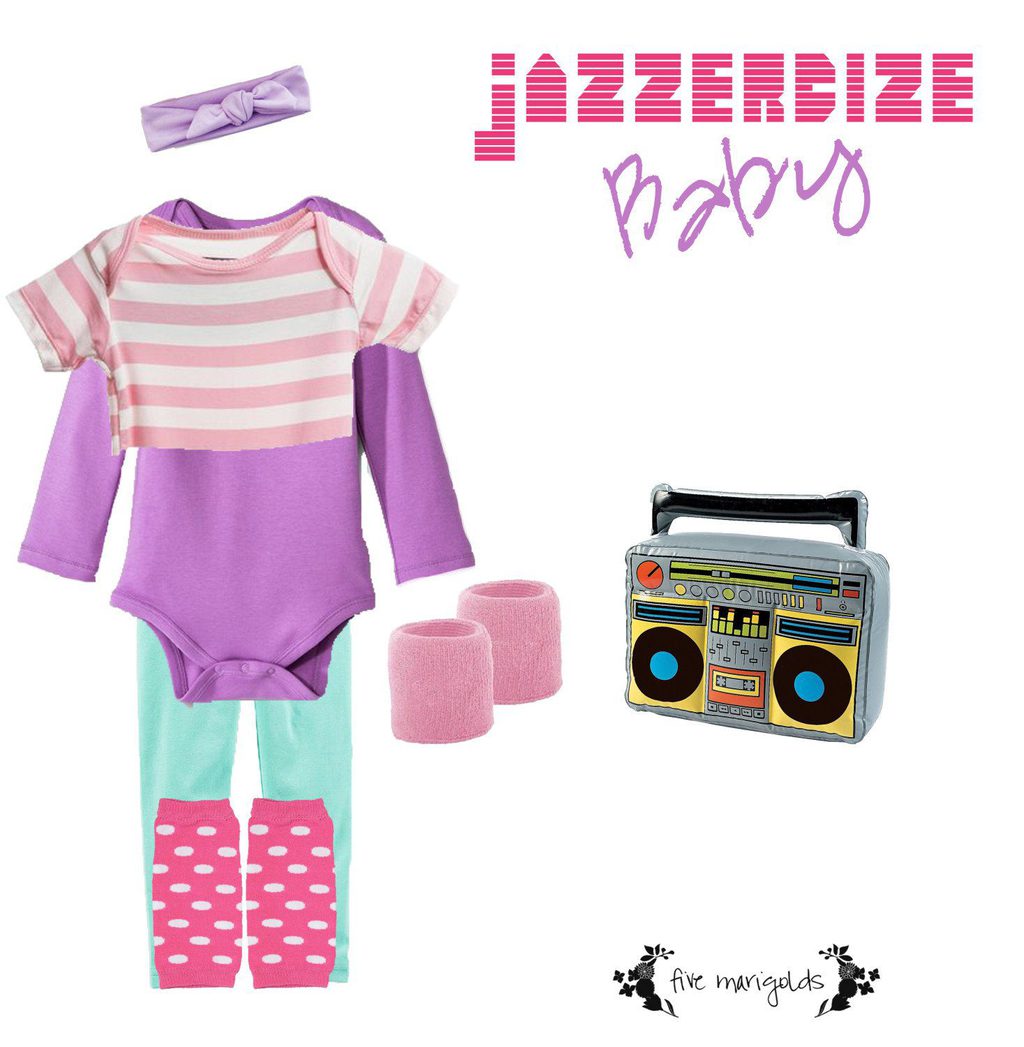 Shop your Kids' Closets for Halloween | Baby Jazzercize Jane Fonda | Five Marigolds