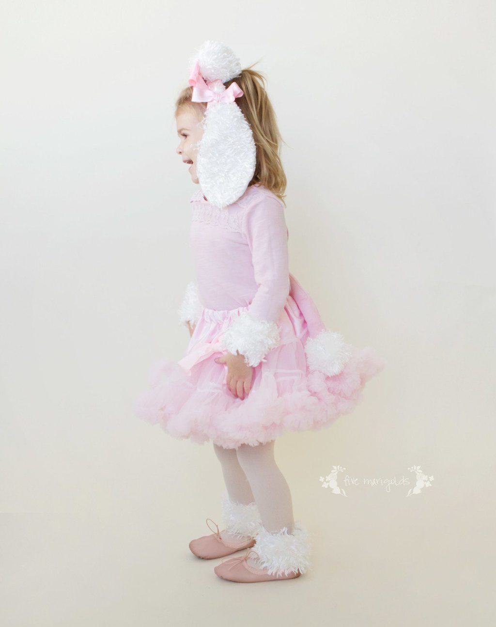 Copycat Chic: DIY Pink Poodle Costume Pottery Barn Halloween Costume | Five Marigolds
