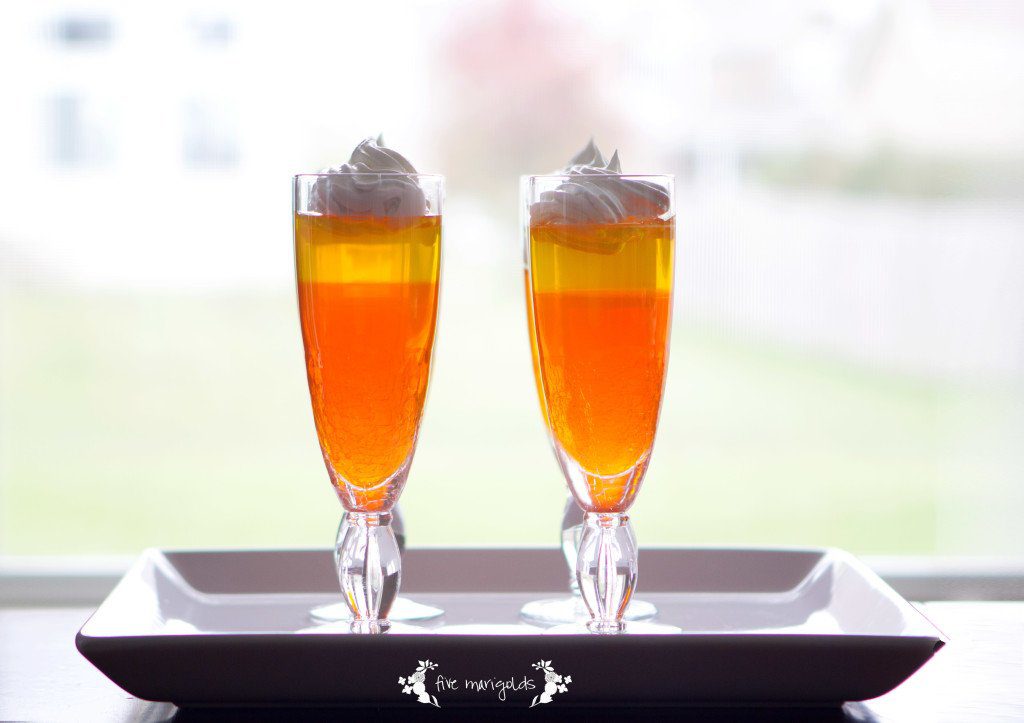 Halloween Treats Round up: Candy Corn Jell-O Parfaits | Five Marigolds