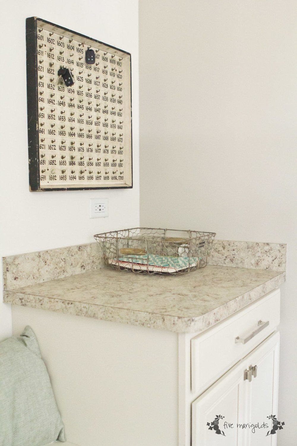 Mud Room Key Drop | Five Marigolds