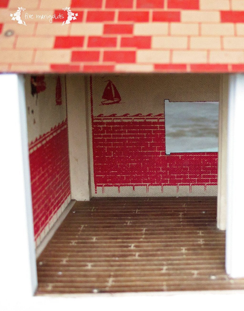 Vintage Doll House Makeover Before | Five Marigolds
