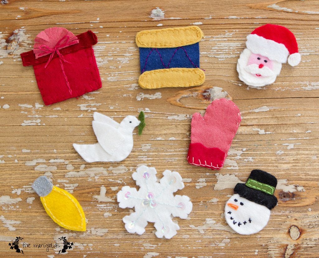 Felt Christmas Tree Advent Calendar | Five Marigolds