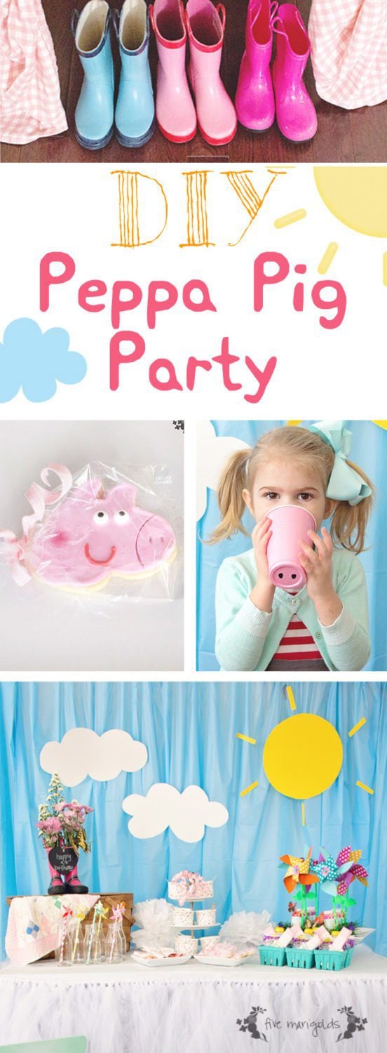 DIY Peppa Pig Birthday Party | Five Marigolds