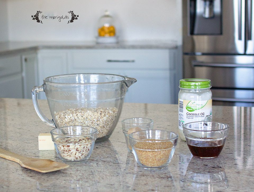 Simple and Skinny Granola Recipe With or Without Oil | Five Marigolds