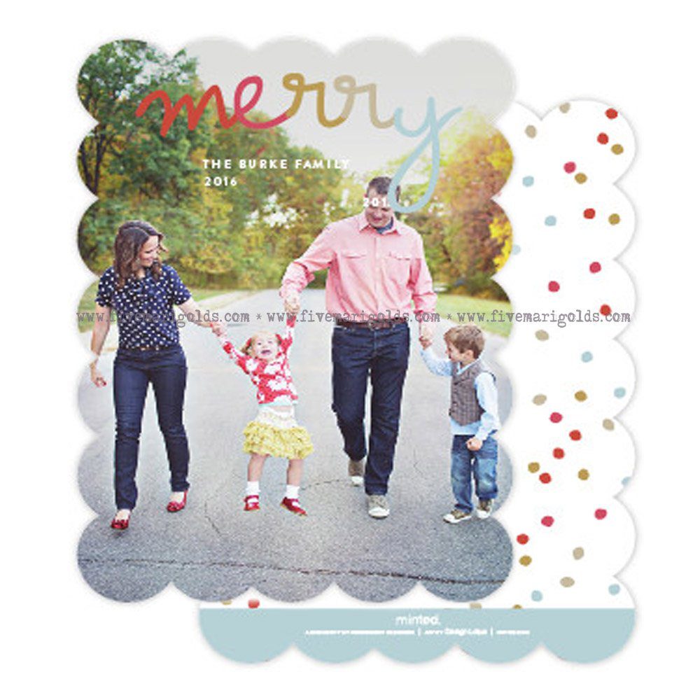 10 Christmas Card Ideas You Should Totally Steal + Free Template Card | Five Marigolds