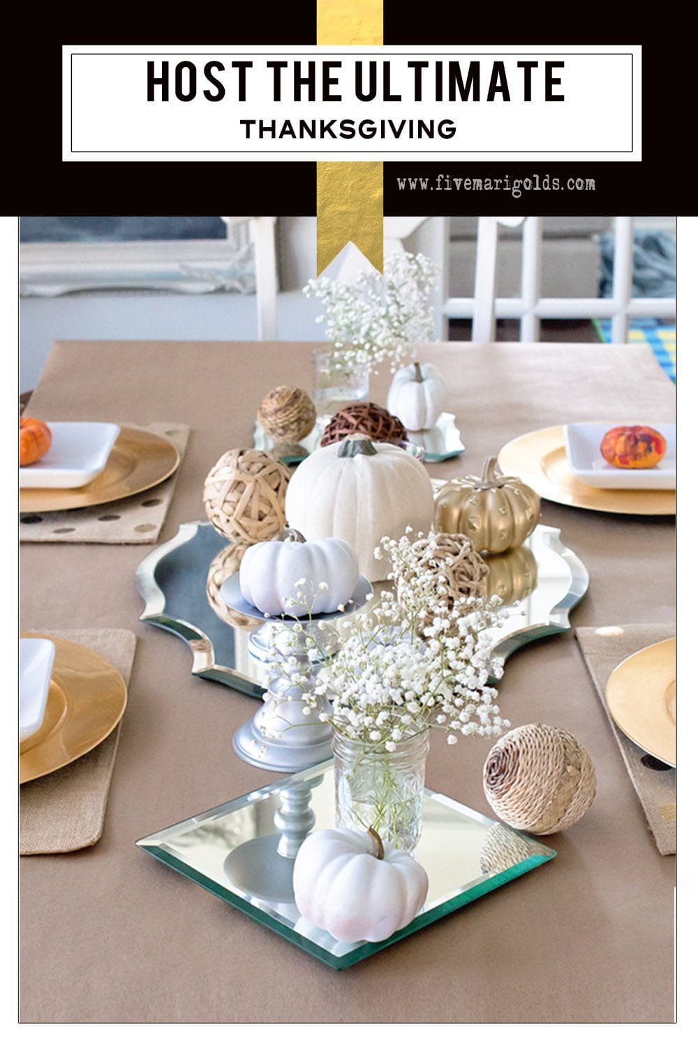 How to host the ultimate Thanksgiving with free printable favor tags | Five Marigolds