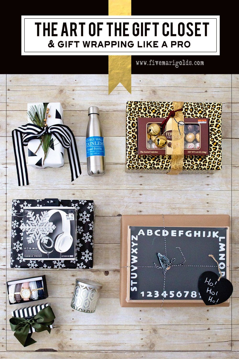 The art of the gift closet for last-minute holiday gifting, plus awesome ideas for DIY gift wrap and toppers. #BigLotsHoliday #ad