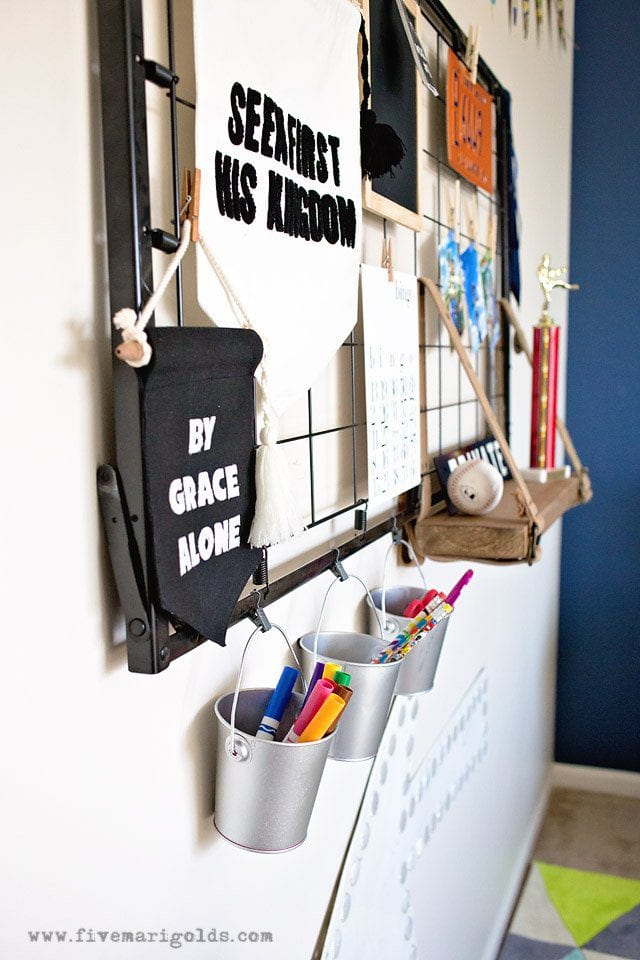 Big Boy Room Reveal: Decor for the Book Worm. | Five Marigolds