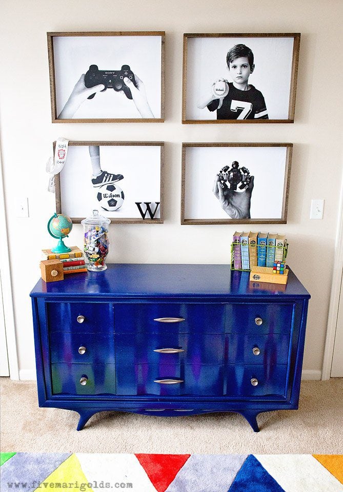 Big Boy Room Reveal: Decor for the Book Worm. | Five Marigolds #birchlanekids