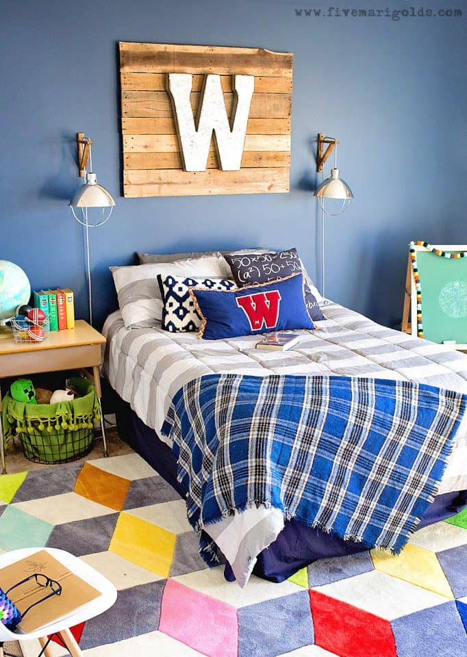 Big Boy Room Reveal: Decor for the Book Worm. | Five Marigolds #birchlanekids