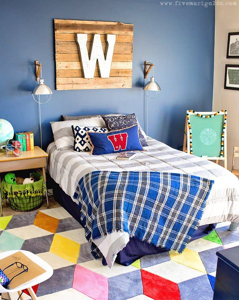 Big Boy Room Reveal: Decor for the Book Worm. | Five Marigolds #birchlanekids
