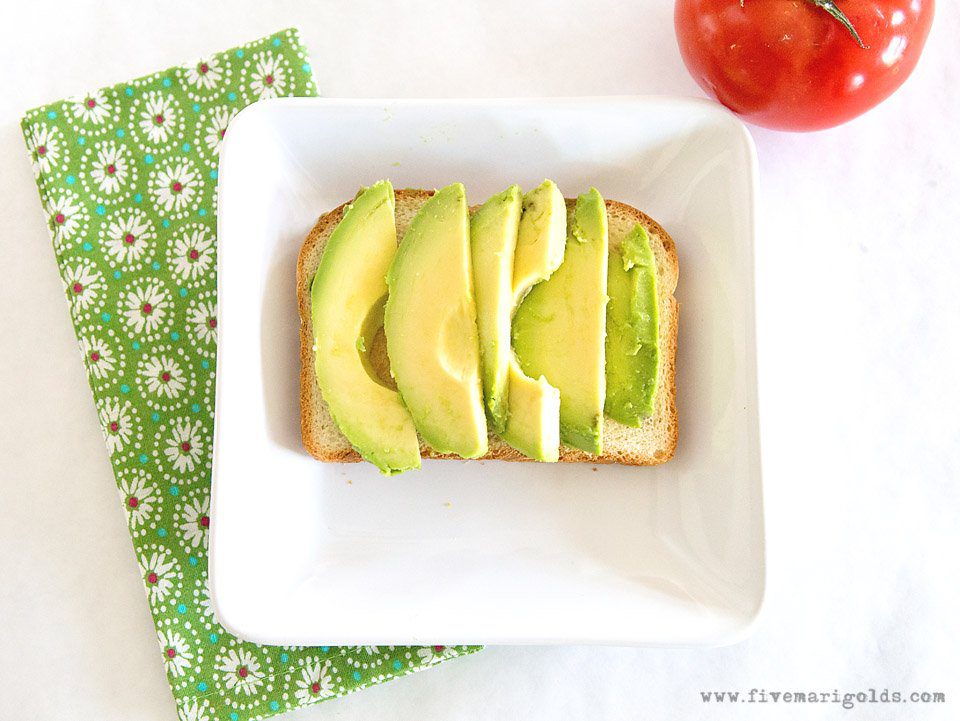 AVOCADO TOAST SANDWICH: Simple Sliced Sandwich | Five Marigolds