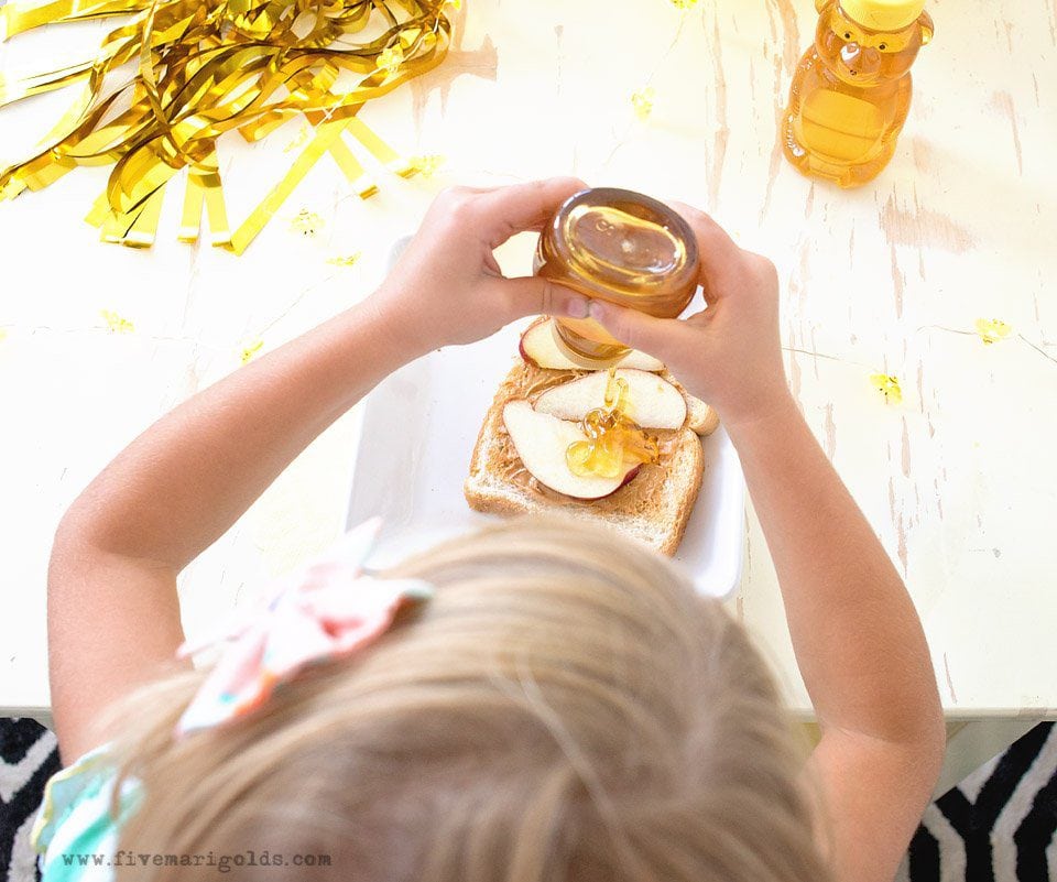 Honey Bear After School Snack | Five Marigolds