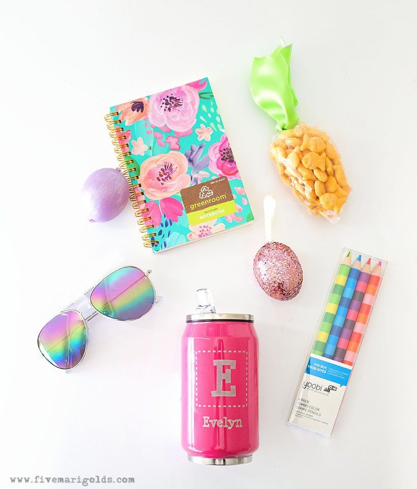 Personalized drink cup with E monogram