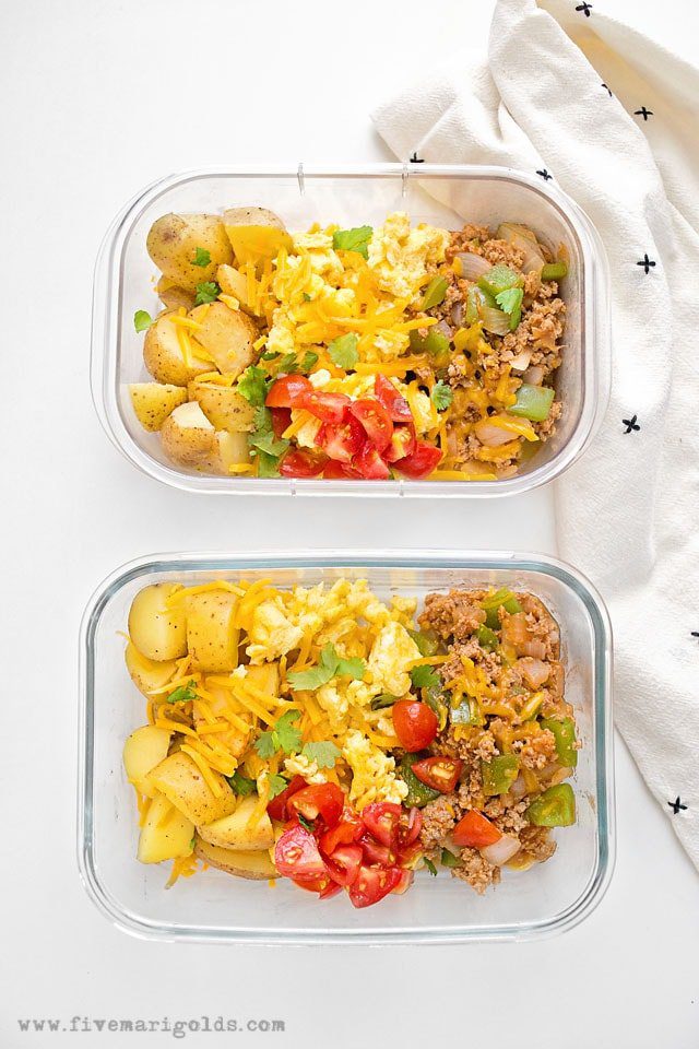 Southwest Breakfast Scramble Meal Prep Recipe