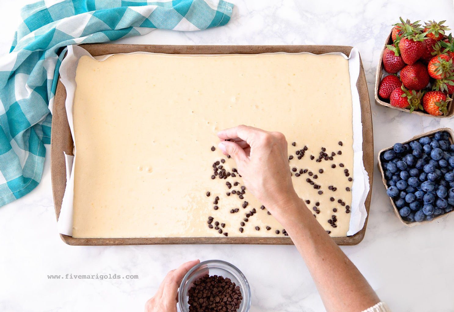 Sheet Pan Pancakes with Berries