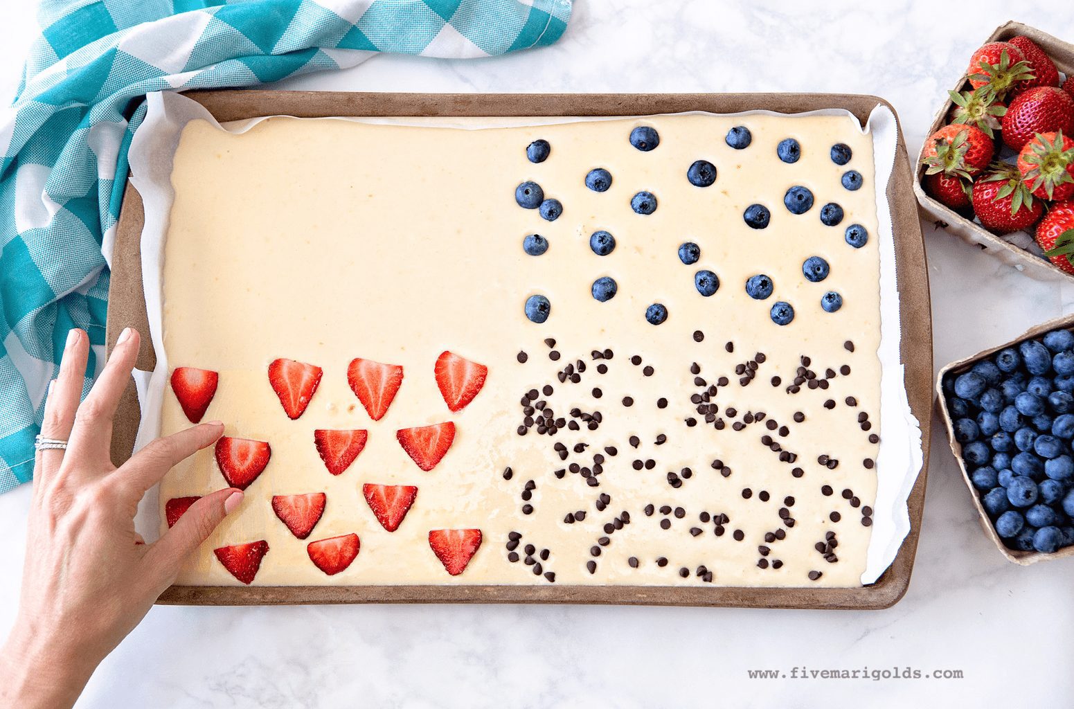 Sheet Pan Pancakes with Berries