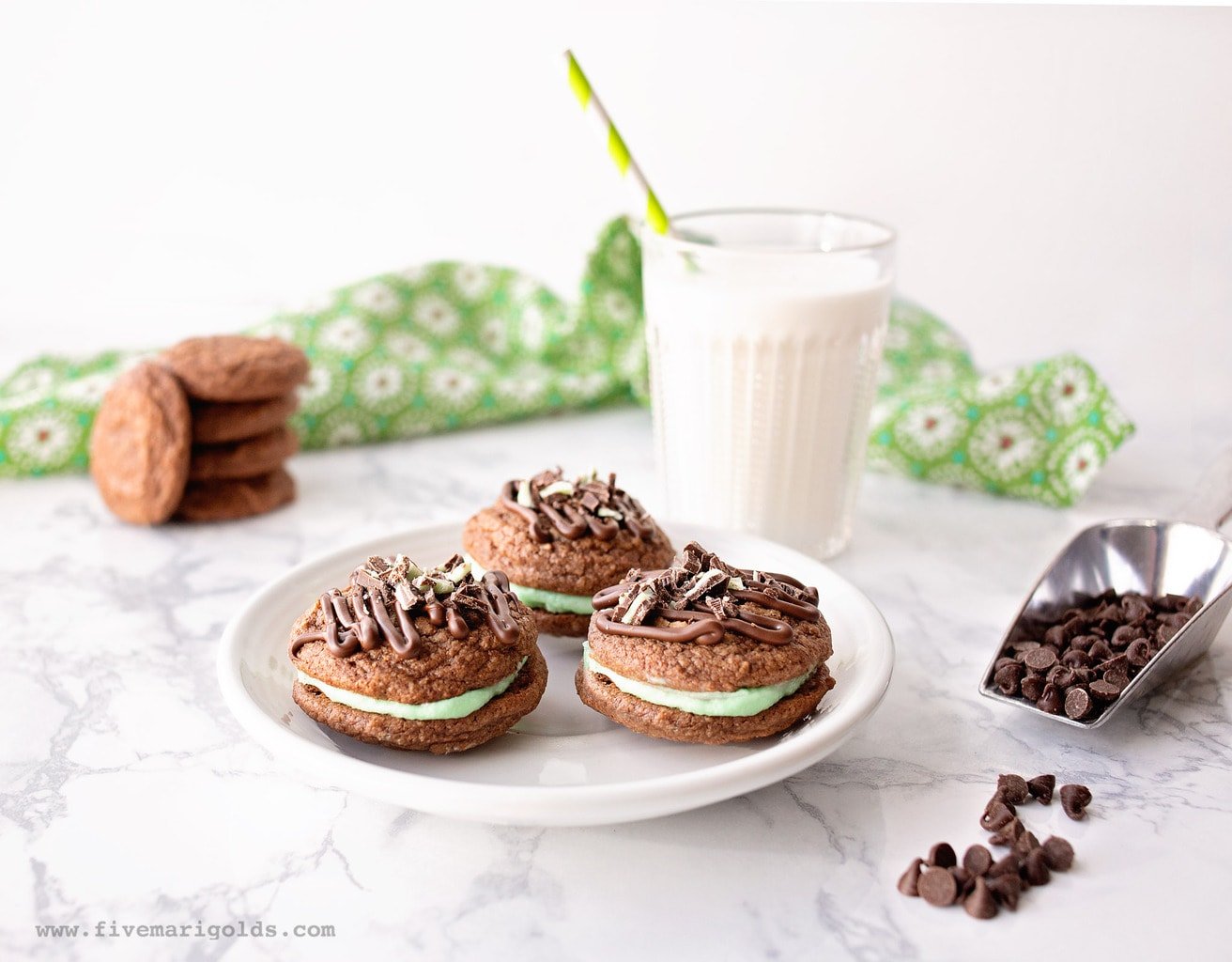 Grasshopper Sandwich Cookie Recipe