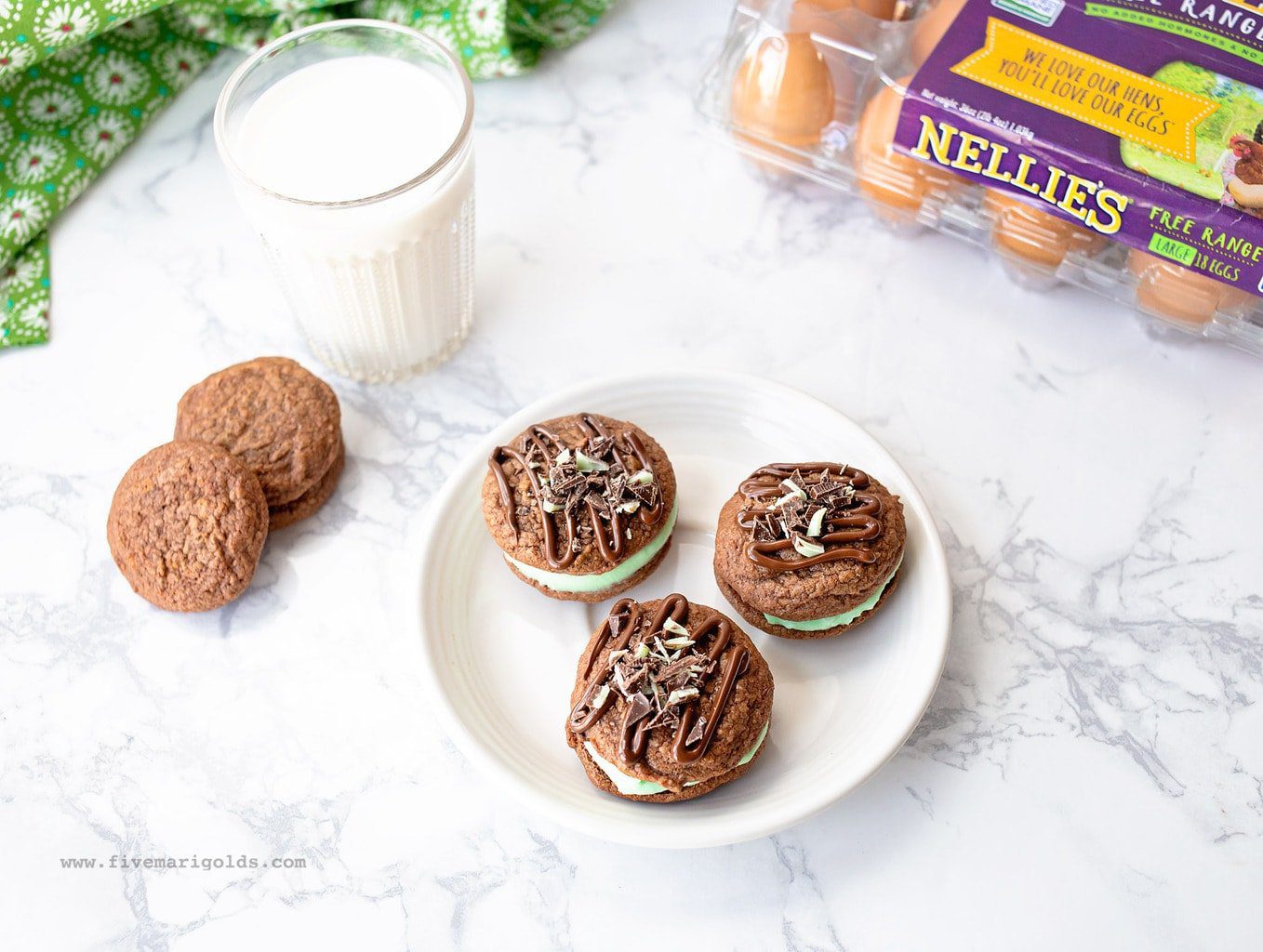 Grasshopper Sandwich Cookie Recipe