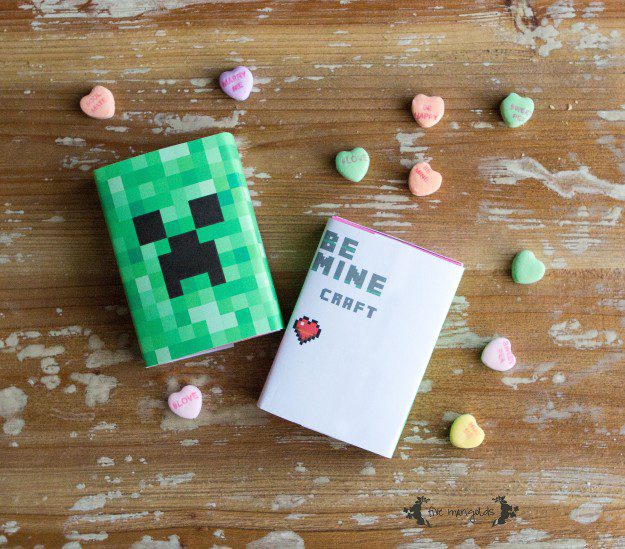 Be Minecraft Free Printable Valentine | Five Marigolds