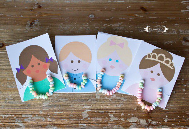 Candy Necklace Valentine Printable | Five Marigolds